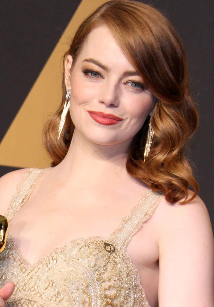 Emma Stone at the 89th annual Academy Awards