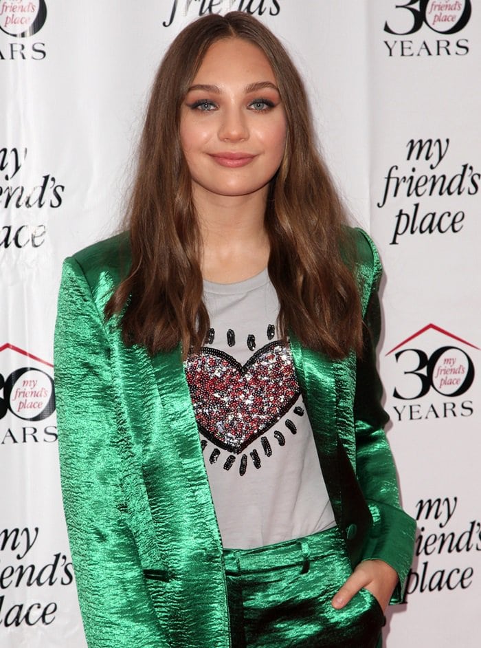 Maddie Ziegler at the My Friend’s Place 30th Anniversary Gala in Los Angeles, California, on April 7, 2018