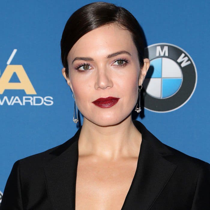 Mandy Moore hits the red carpet at the Directors Guild Awards at The Beverly Hilton Hotel in Beverly Hills on February 4, 2017