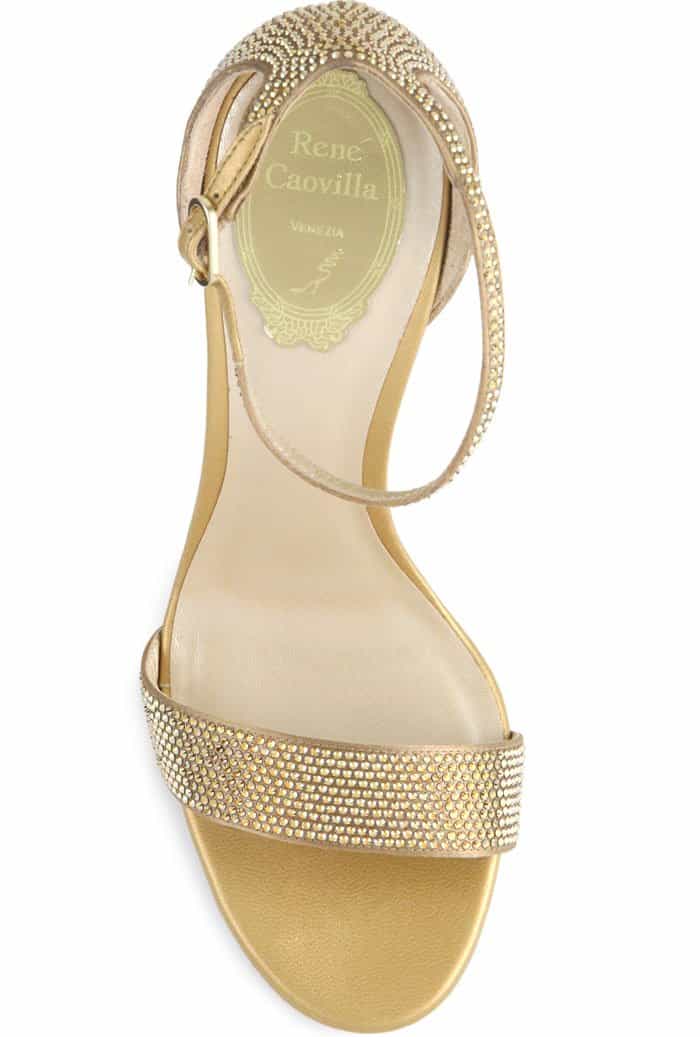 René Caovilla Crystal-Embellished Sandals