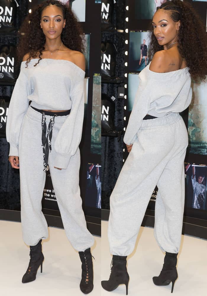Jourdan Dunn celebrates the launch of the Lon Dunn + MISSGUIDED Collection at Missguided’s Westfield Store in London on March 11, 2017