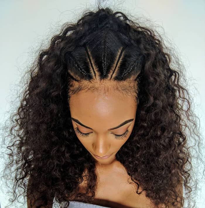 Jourdan uploads a photo of her Ethiopian Albaso braids on Instagram