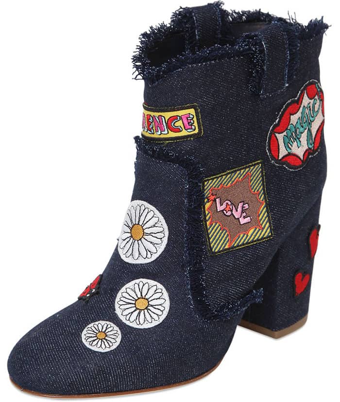 Laurence Dacade patchwork denim ankle boots