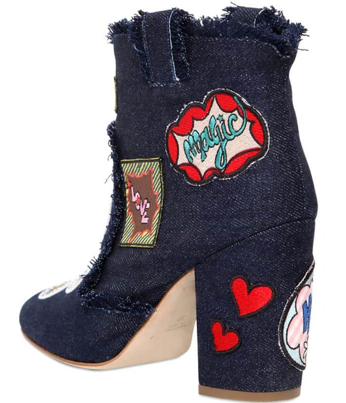 Laurence Dacade patchwork denim ankle boots