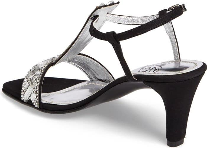 Love and Liberty Crystal Embellished T-Strap Sandals