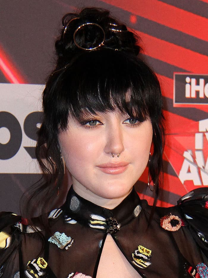 Noah Cyrus at the 2017 iHeartRadio Music Awards at The Forum in Inglewood, California, on March 5, 2017.
