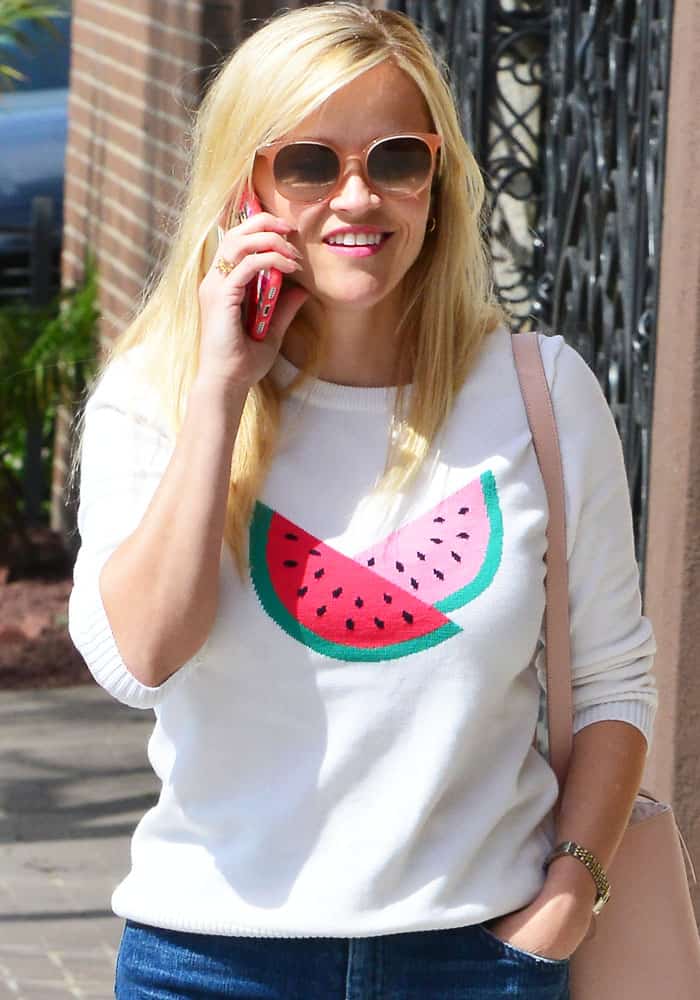 Reese Witherspoon out and about in Santa Monica on March 10, 2017