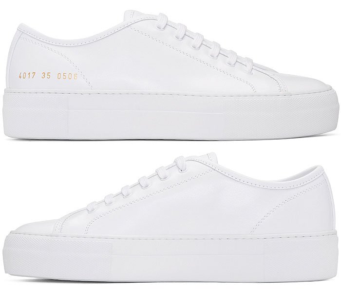 Common Projects 'Tournament' Leather Sneakers