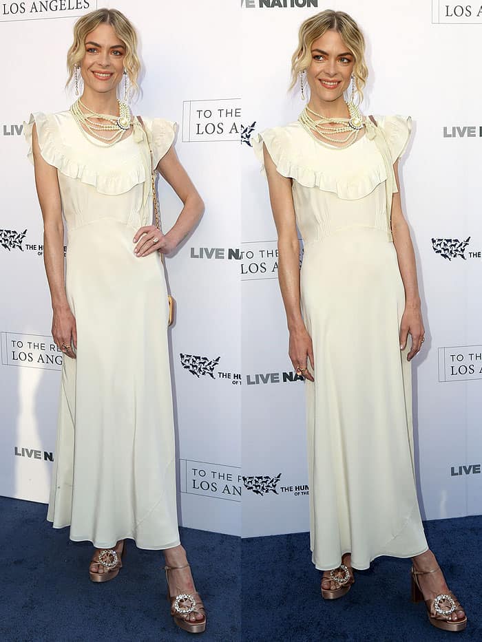 Jaime King attending the Humane Society of The United States' Annual To The Rescue! Los Angeles Benefit in Hollywood, California, on April 22, 2017.