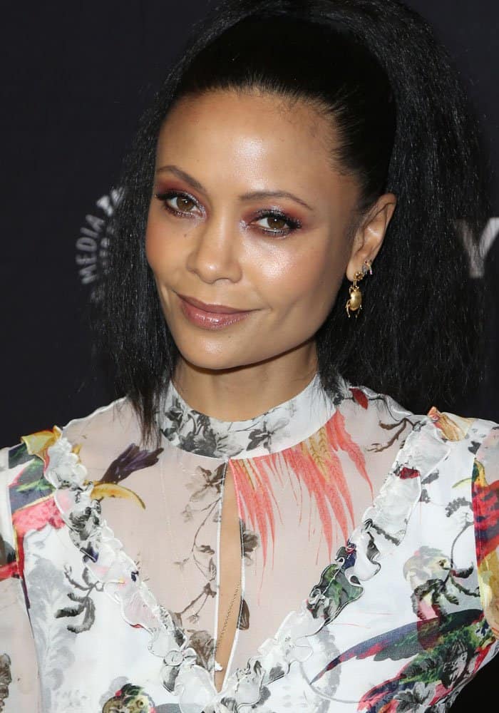 Thandie Newton at the 34th annual PaleyFest screening of "Westworld" at The Paley Center in Los Angeles on March 25, 2017