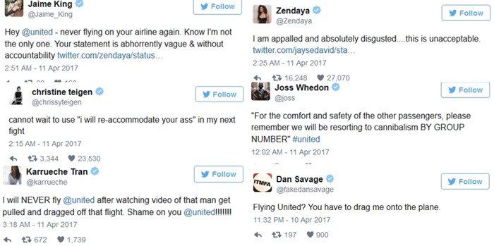 Celebs Are Appalled After Passenger Was Dragged From United Airlines Flight
