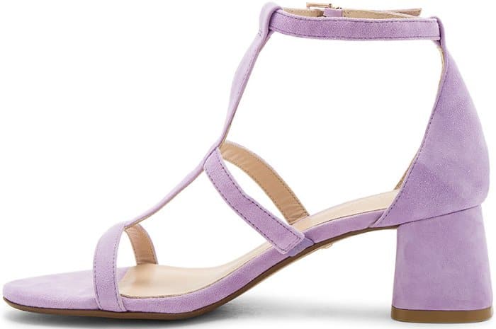 Raye “Aggie” Sandals in Lilac Suede