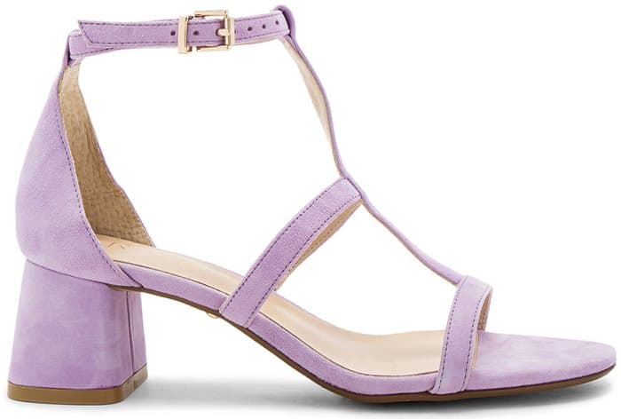 Raye “Aggie” Sandals in Lilac Suede