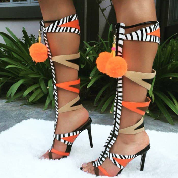 Lace-Up 'Giselle' Gladiator Sandals