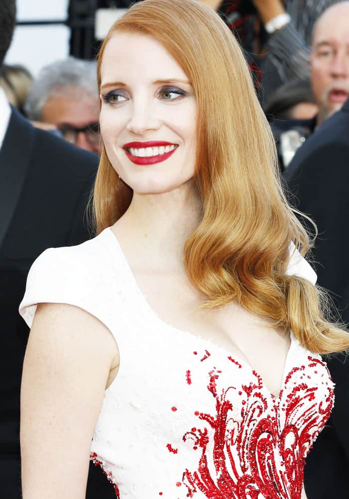 Jessica Chastain attending the closing night of the 70th Cannes Film Festival at the Palais des Festivals in Cannes, France on May 28, 2017