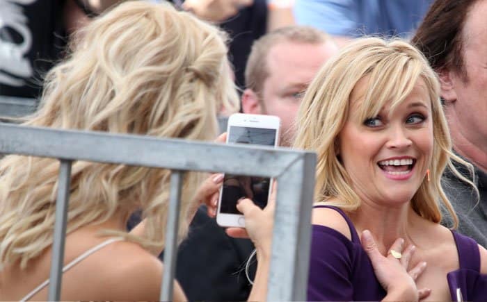 Kate goofs off with her celebrity pal, Reese Witherspoon