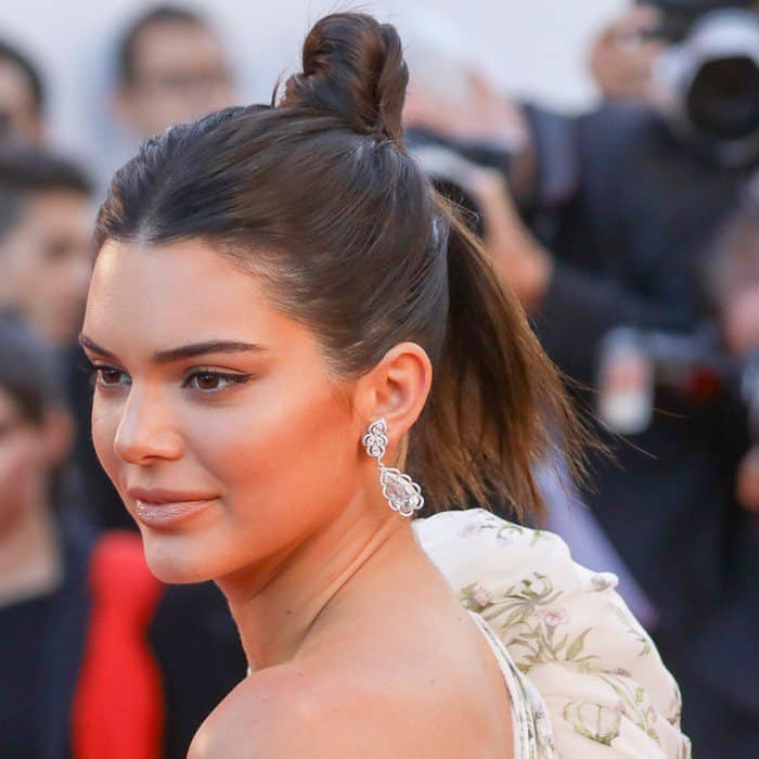 Kendall Jenner wearing Giambattista Valli Couture on the red carpet at the ‘120 Beats Per Minute’ premiere held during the 2017 Cannes Film Festival at Palais des Festivals in Cannes, France, on May 20, 2017