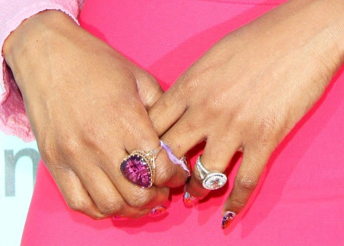 Candy crush: Jennifer's candy-colored rings left us with a little jewelry crush