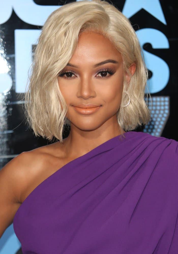 Karrueche Tran at the BET Awards 2017 at the Microsoft Theatre in Los Angeles on June 25, 2017