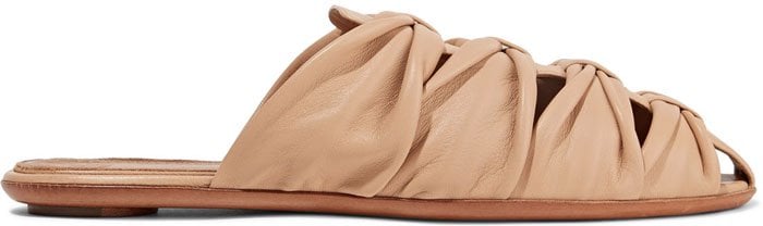 The Row leather mules