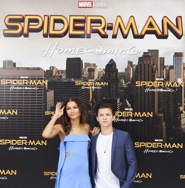 "Michelle" and "Peter" promote "Spiderman: Homecoming" in Madrid, Spain