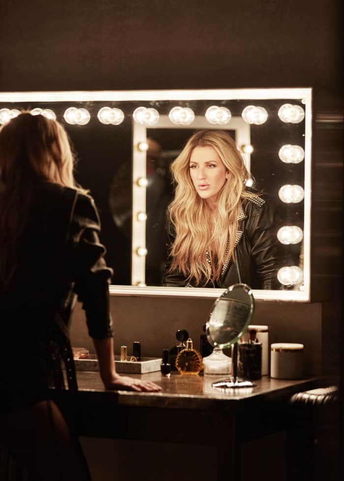 Ellie Goulding released behind-the-scenes photos of her video shoot which showcased her latest designs as well