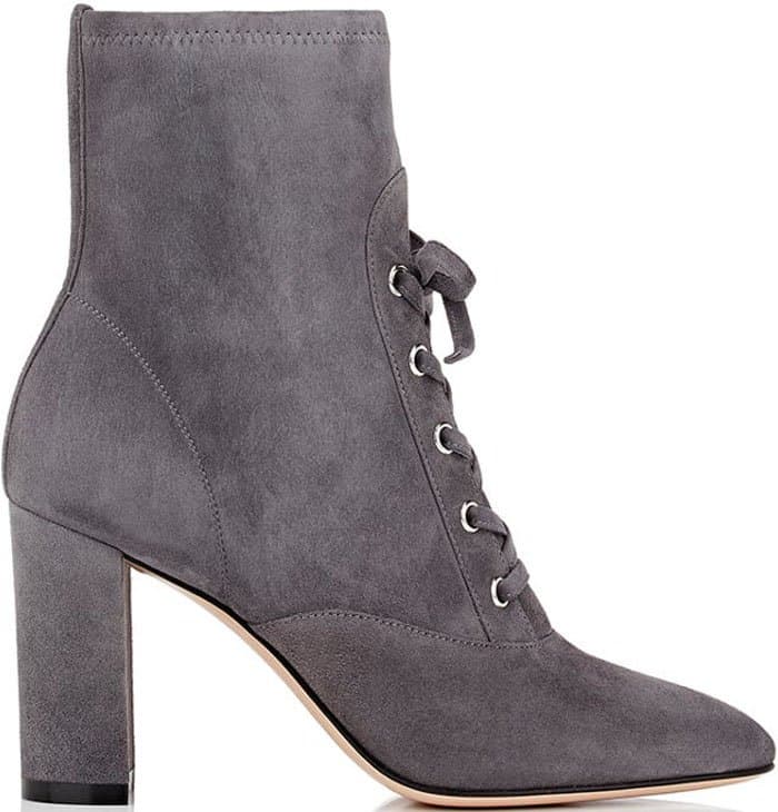 Gianvito Rossi suede lace-up ankle boots