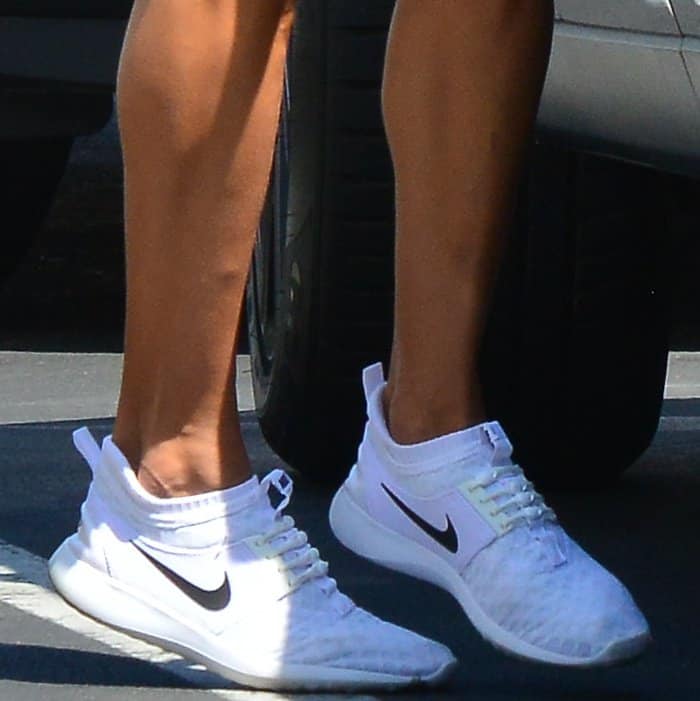 Alessandra Ambrosio out and about in Beverly Hills in Nike "Juvenate" sneakers