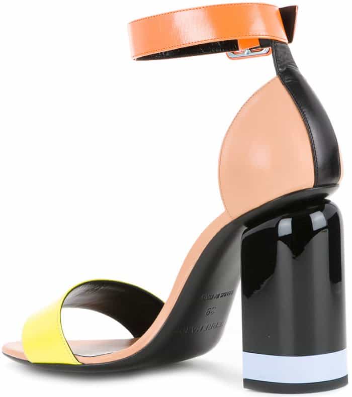 Pierre Hardy “Memphis” sandals in yellow and orange