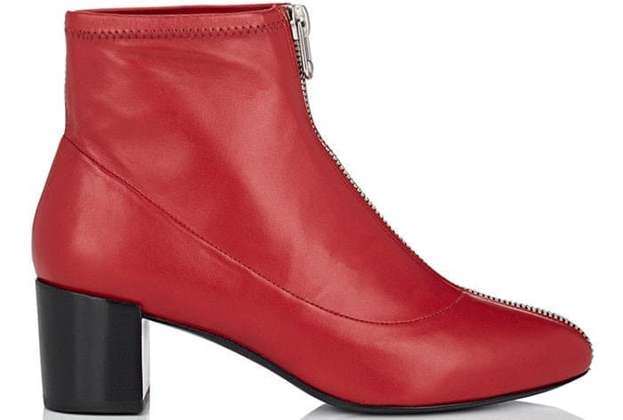 Stella Luna “Zipper 50” booties in red