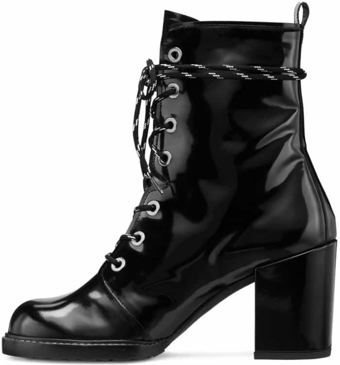 Stuart Weitzman “Climbing” lace-up ankle boots