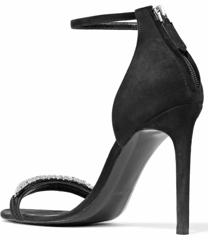 Calvin Klein "Camelle" Ankle Strap Crystal Embellished sandals