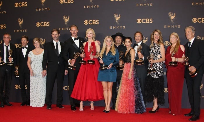 The cast and crew of "Big Little Lies" at the 69th Emmy Awards