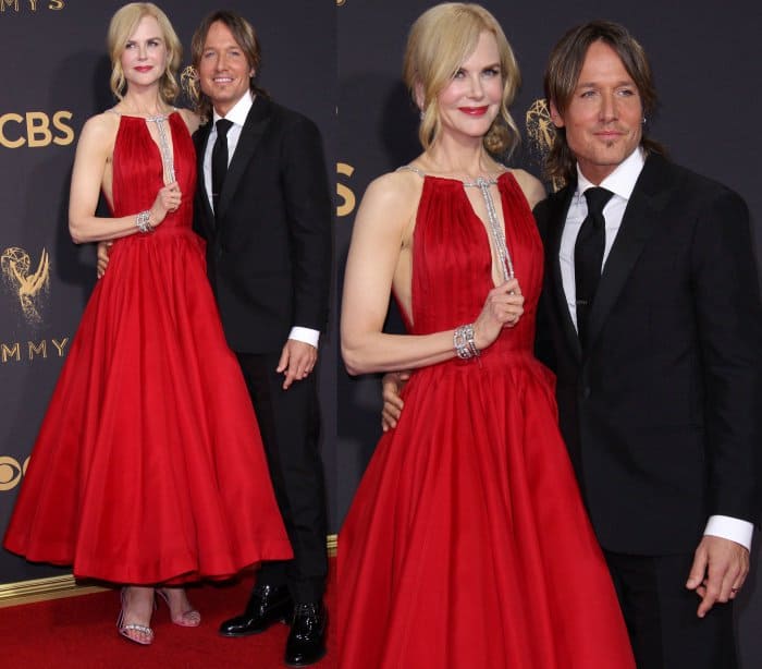 Nicole Kidman with husband Keith Urban at the 69th Emmy Awards