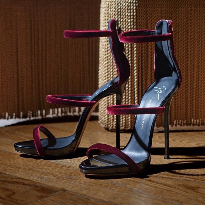 Giuseppe Zanotti "Harmony Velvet" sandals