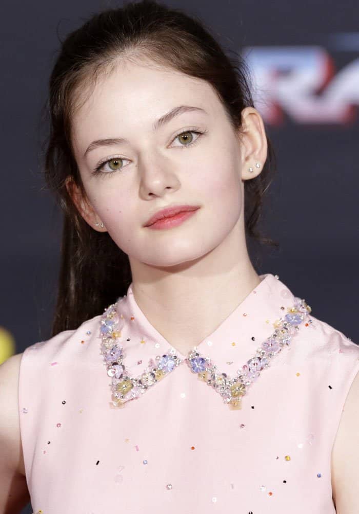 Mackenzie Foy attends the 'Thor: Ragnarok' film premiere at El Capitan Theatre in Hollywood on October 10, 2017