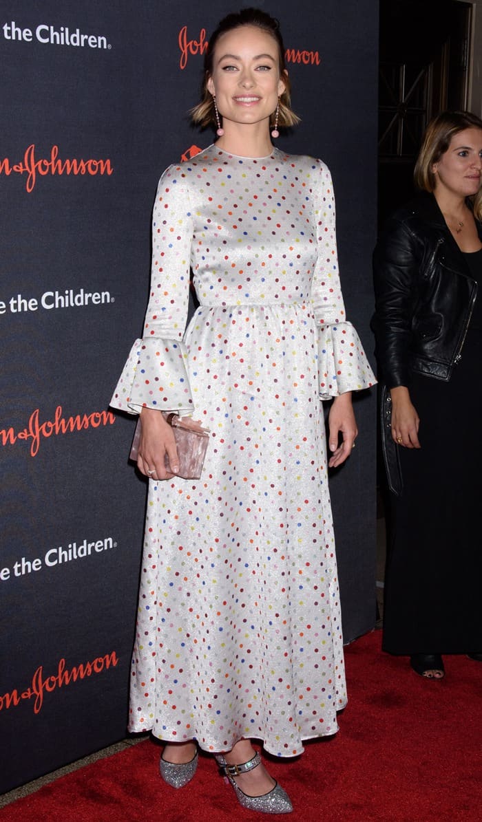 Olivia Wilde attends the 5th Annual Save The Children Illumination Gala in New York City on October 18, 2017