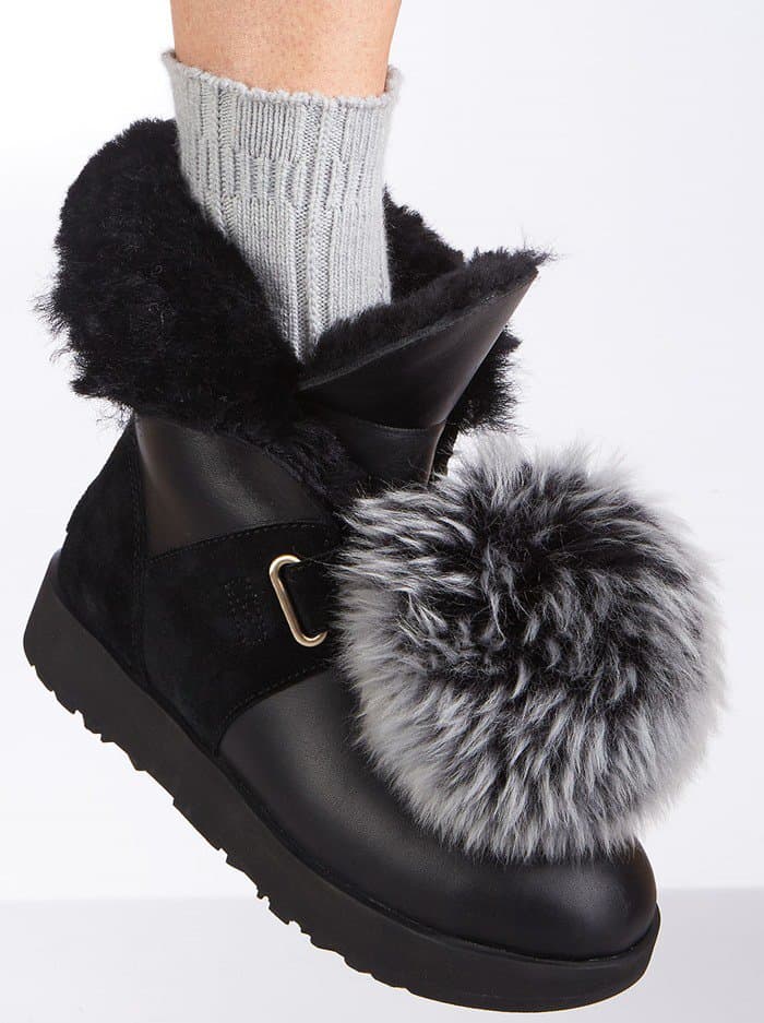 UGG Isley Water-Resistant Boot with Removable Pompom