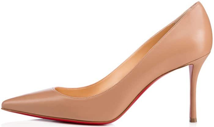 Christian Louboutin "Decoltish" pumps in nude leather