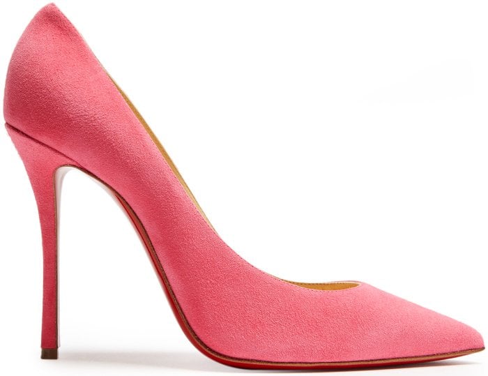Christian Louboutin "Decoltish" pumps in pink suede