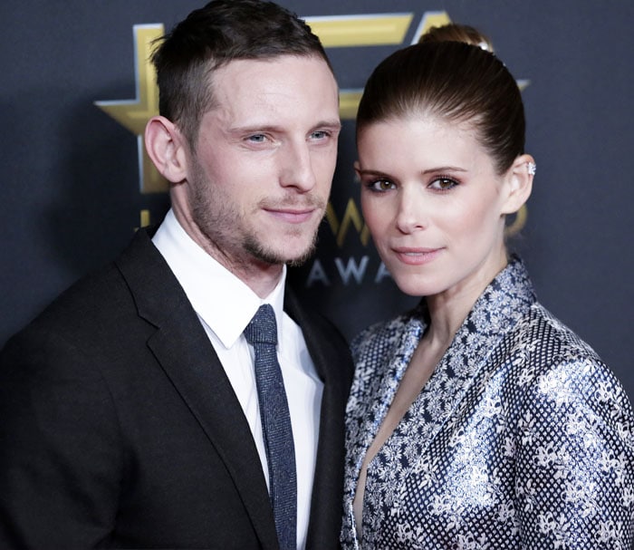 Kate poses with her husband Jamie Bell