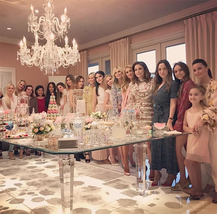 Paris Hilton's Instagram pic of the family and guests at the Nicky Hilton's baby shower. -- posted on November 21, 2017.