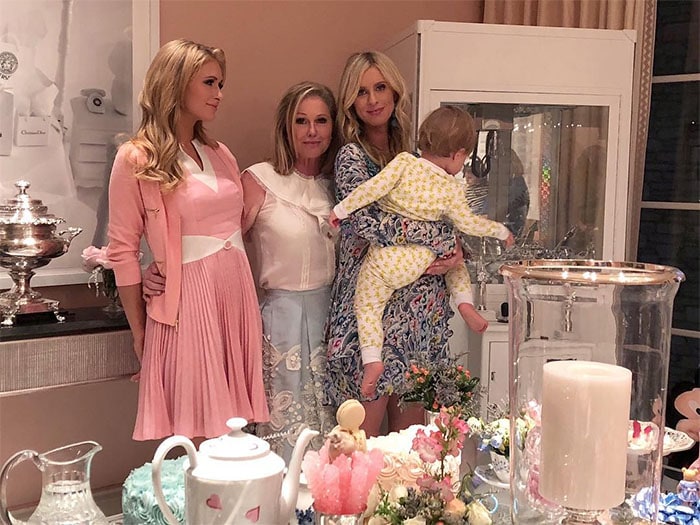 Paris Hilton's Instagram post of the snapshot of the ladies in her family at the baby shower. -- posted on November 21, 2017.