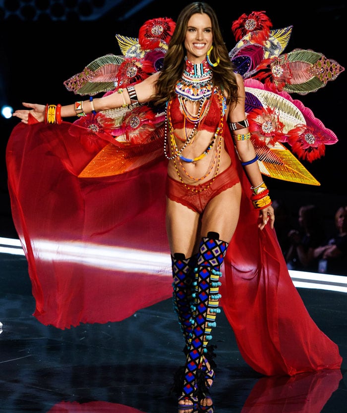 Alessandra Ambrosio takes her final walk after 17 years on the Victoria's Secret Fashion Show runway 