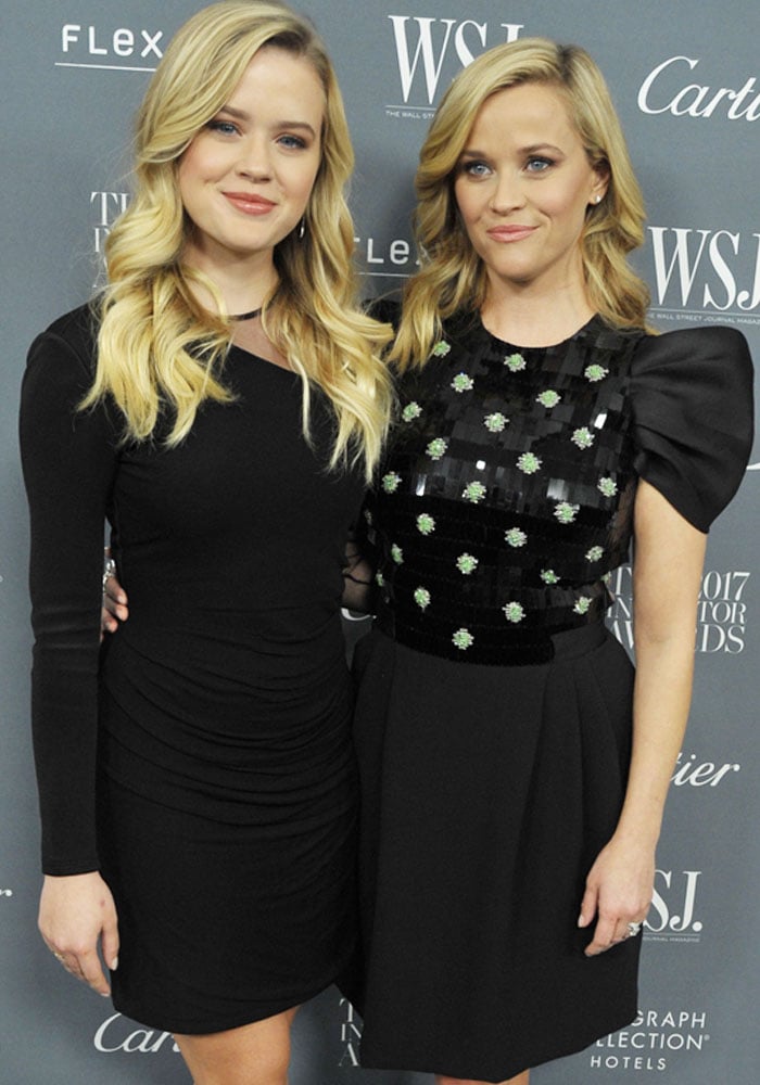 Ava poses with her lookalike, mother Reese Witherspoon