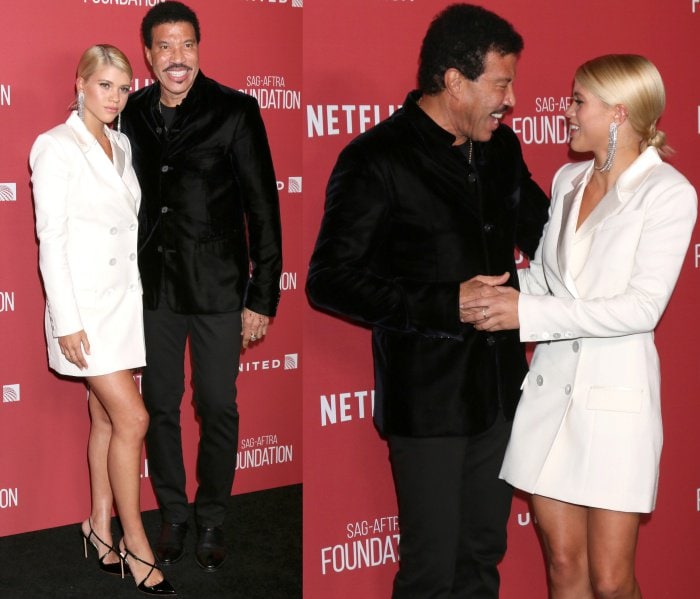 Sofia Richie with dad Lionel Richie at the SAG-AFTRA Foundation Patron of the Artists Awards