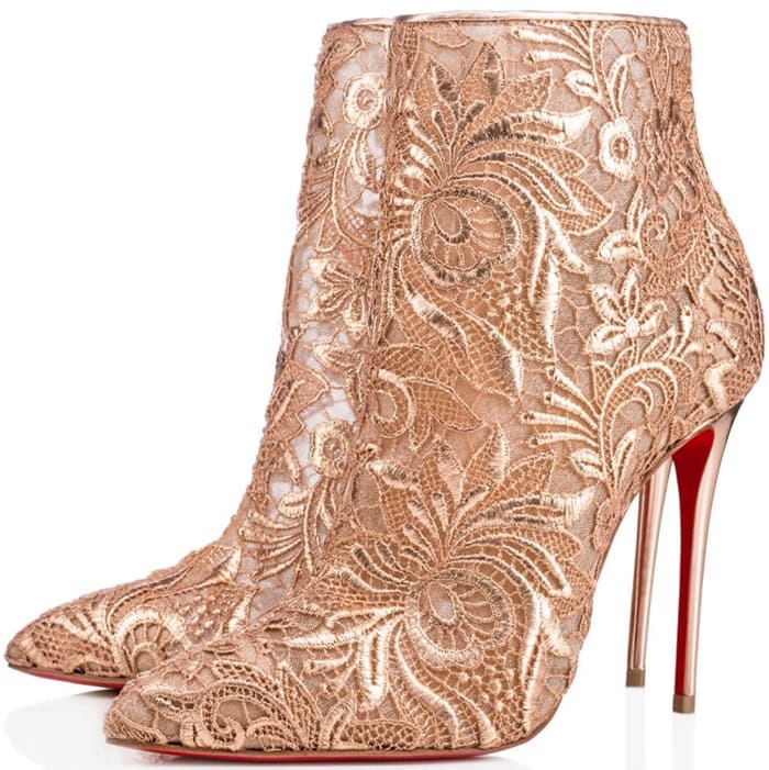 Christian Louboutin Gipsy in Romantic Nu Guipure Lace