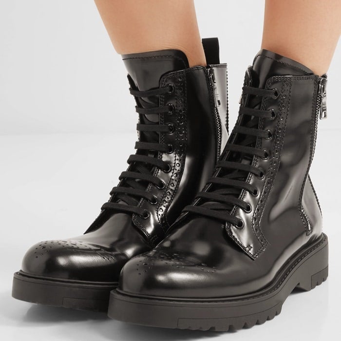 Prada Leather ankle boot