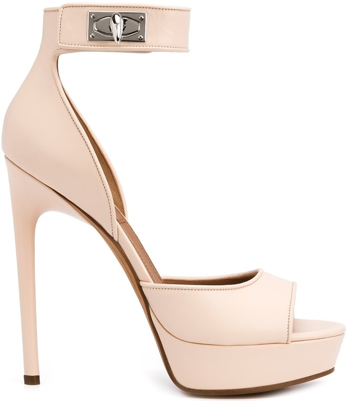 Givenchy 'Shark Tooth' sandals in pink leather
