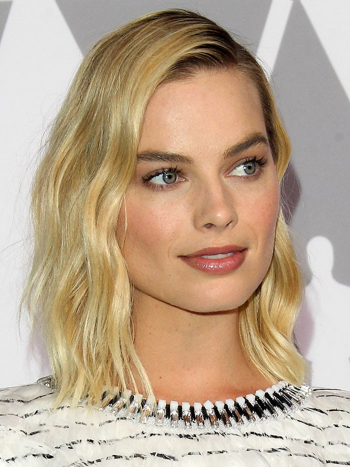 Margot Robbie at the 90th Annual Oscars Nominees Luncheon 2018 held at the Beverly Hilton Hotel in Beverly Hills, California, on February 5, 2018.